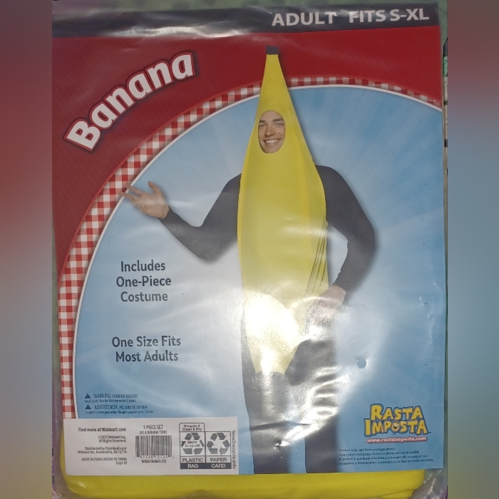 NWT Rasta Imposta Banana Costume 1 Piece.